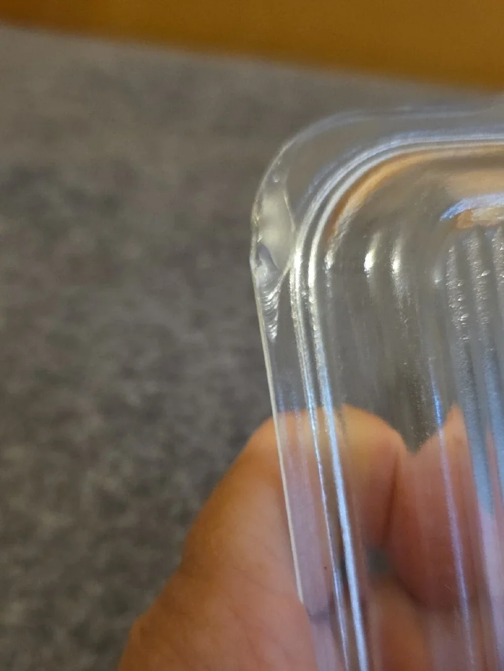 Vintage Clear Glass Pyrex 503-C Refrigerator Jar LID ONLY